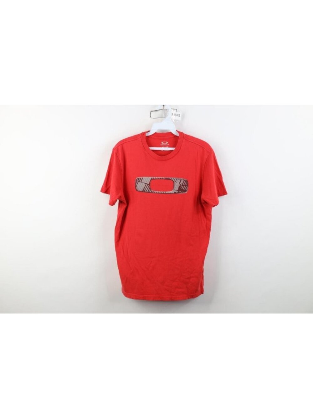 Vintage Y2K Oakley Mens Size Small Faded Jumbo Logo Short Sleeve T-Shirt Red